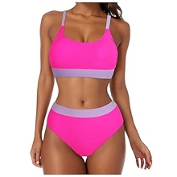 Women’s Dream Two Piece Pink Bikini Swimsuit Set NWOT - Picture 3 of 3